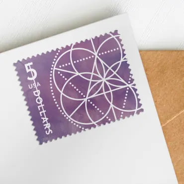 2022 $5 Floral Geometry  Forever First Class Postage Stamp