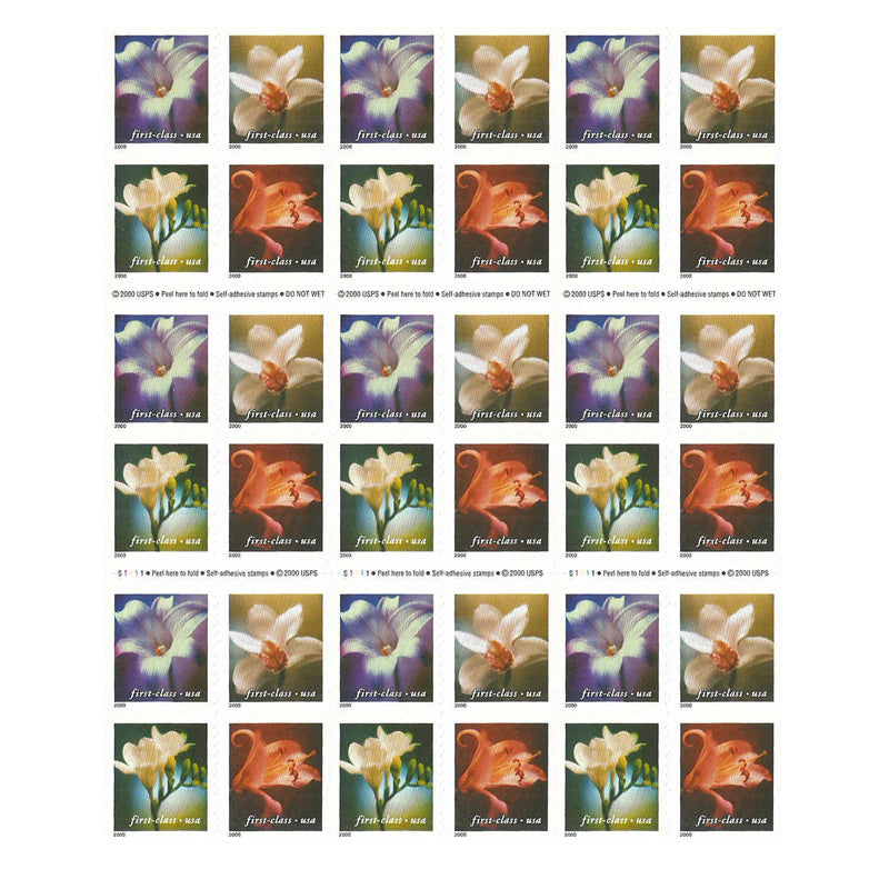 2000 34c Lilies First Class Postage Stamps