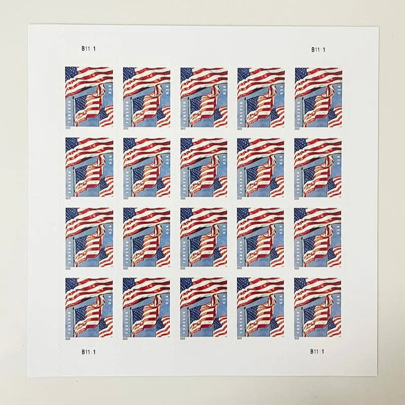 2022 US Flags Forever First Class Postage Stamps