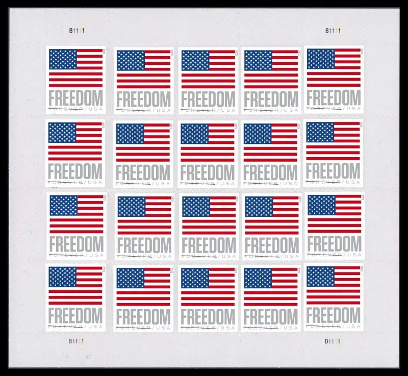 2023 US Flags Forever First Class Postage Stamps