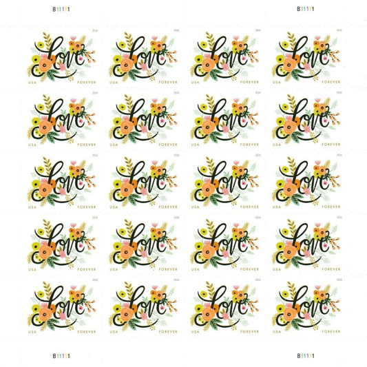 2018 Love Flourishes Forever First Class Postage Stamps