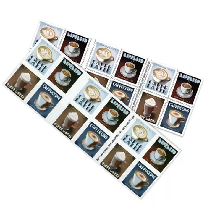 2021 Espresso Drinks Forever First Class Postage Stamps