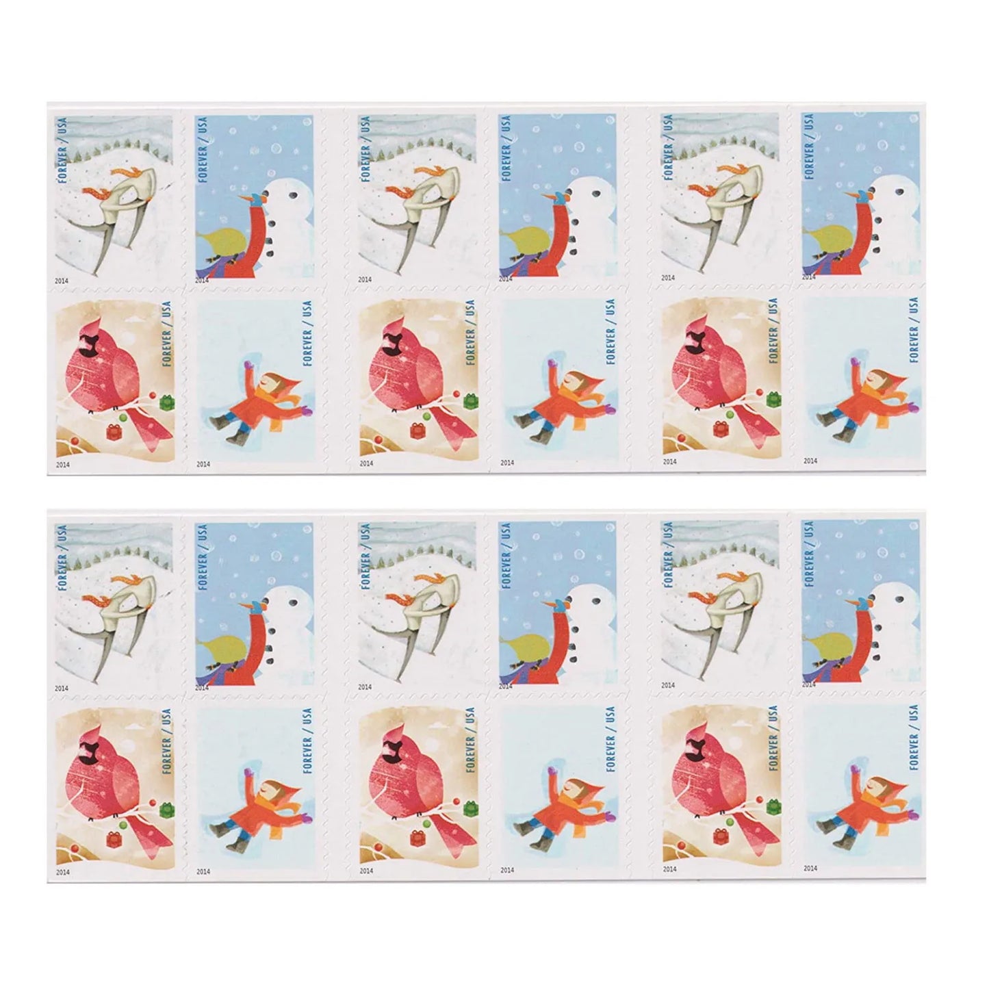 2014 Winter Fun Forever First Class Postage Stamps