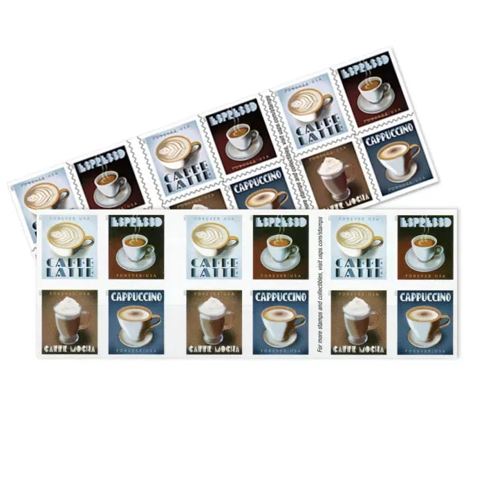2021 Espresso Drinks Forever First Class Postage Stamps