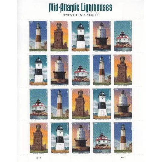 2021 Mid Atlantic Lighthouses Forever First Class Postage Stamps