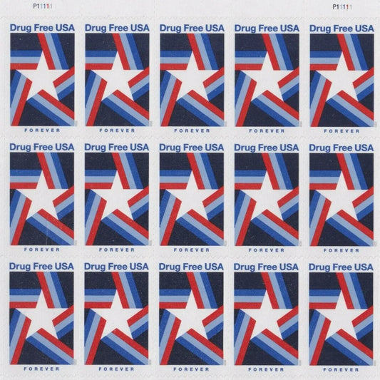 2019 Drug Free Forever First Class Postage Stamps