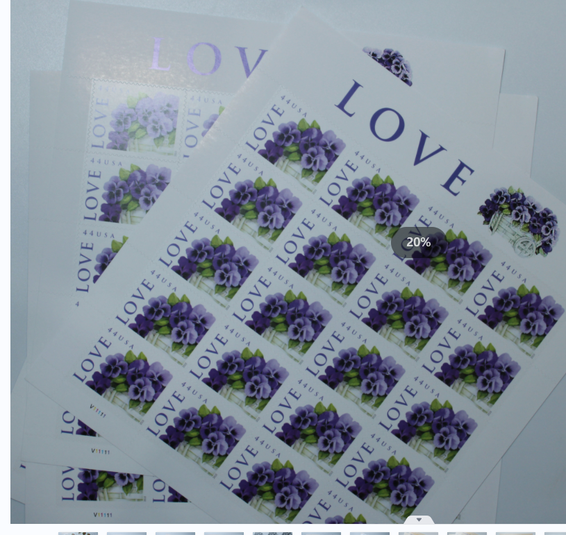 2010 Love-Purple Orchid in Snow Postage  First Class Postage Stamps