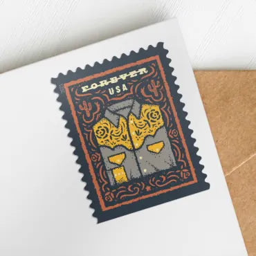 2021 Western Wear: Cowboy Hat Forever First Class Postage Stamps