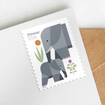 2022 Elephants Forever First Class Postage Stamps