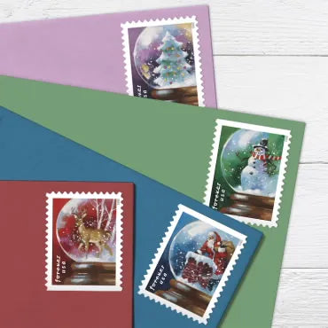 2023 Snow Globes Forever First Class Postage Stamps