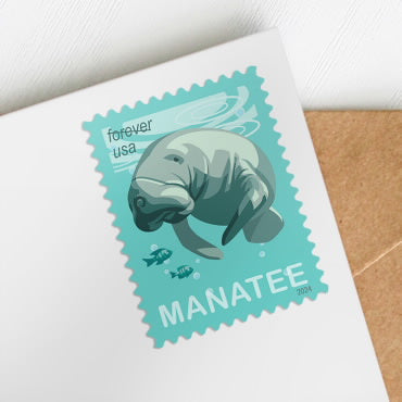 2024 Save Manatees Forever First Class Postage Stamps