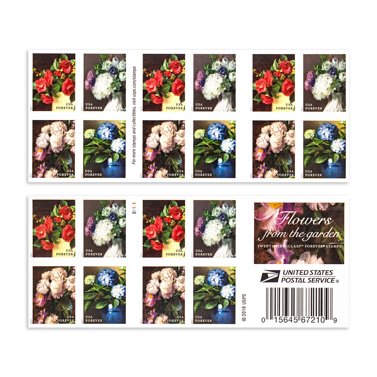 2017 Flowers From The Garden Forever First Class Postage Stamps