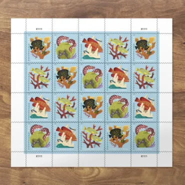 2019 Coral Reefs Forever Postcard Stamps