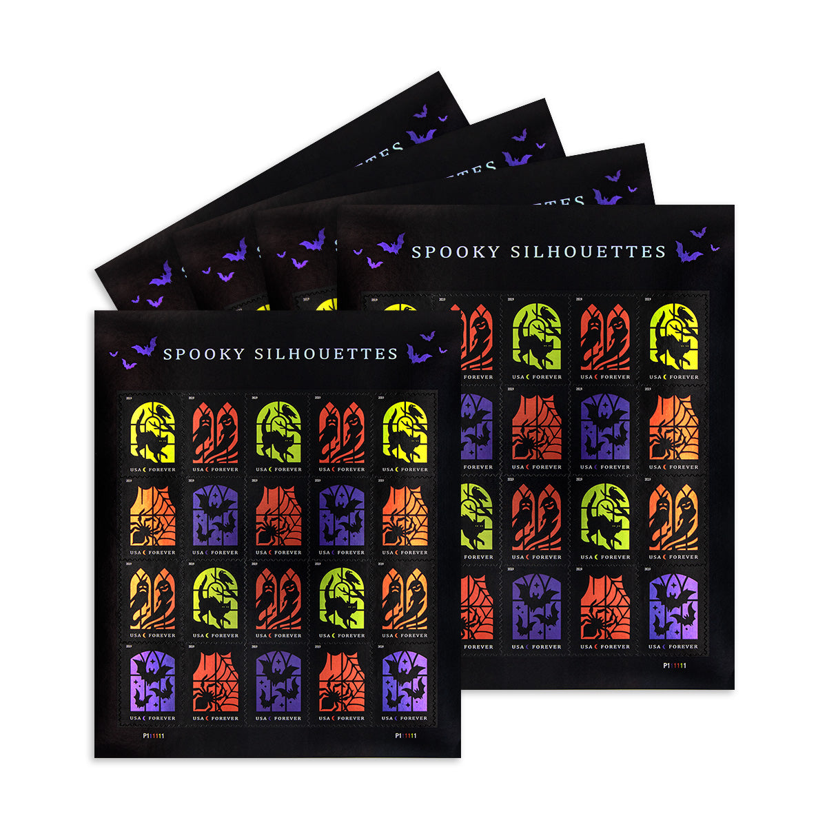 2019 Spooky Silhouettes Forever First Class Postage Stamps