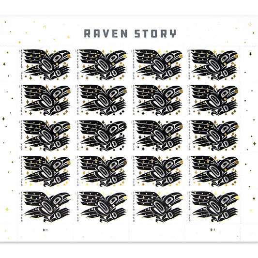 2021 Raven Story Forever First Class Postage Stamps