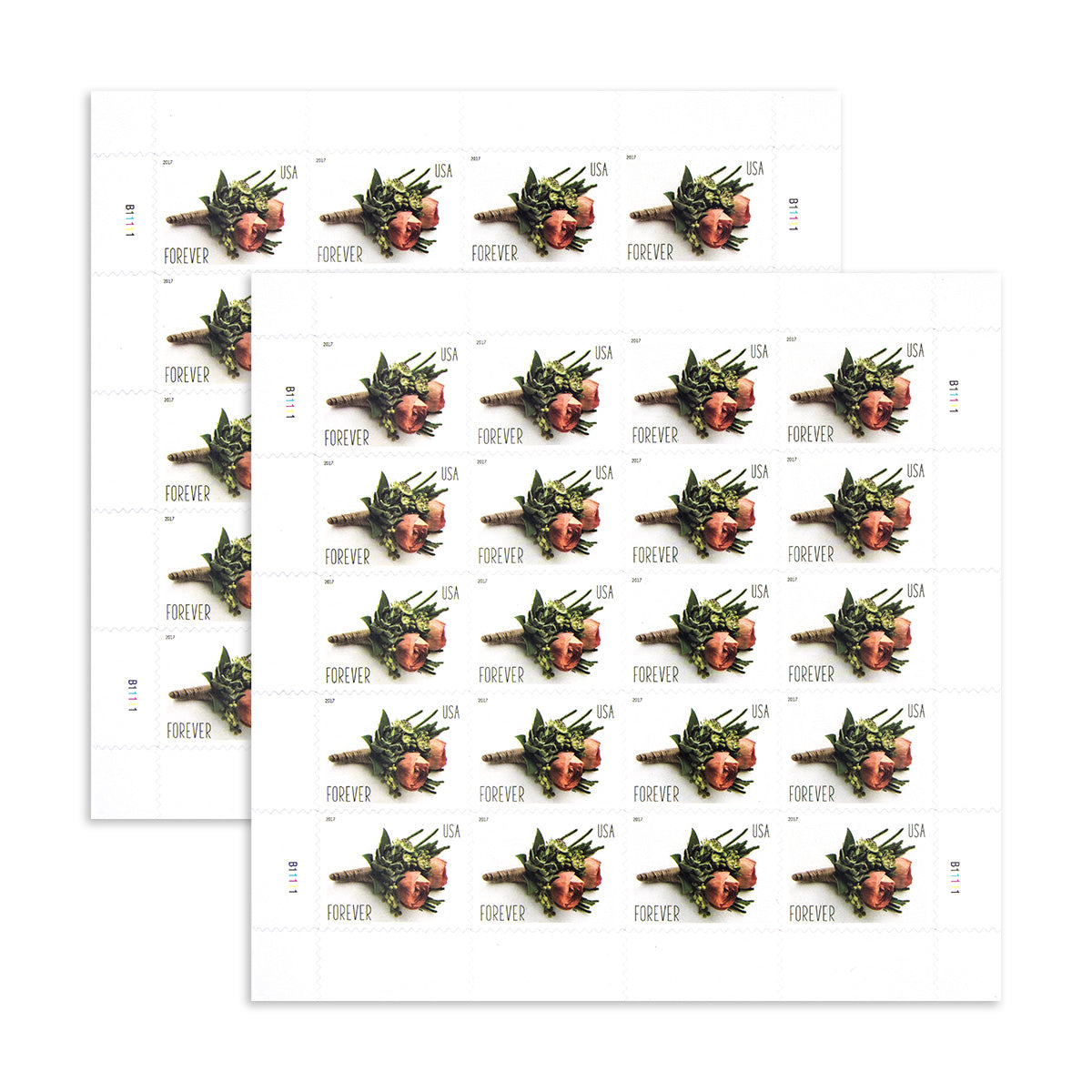 2017 Wedding Series Celebration Boutonniere Forever First Class Postage Stamps