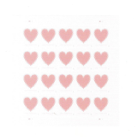 2020 Made of Hearts Forever First Class Postage Stamps
