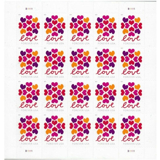 2019 Love Heart Blossom Forever First Class Postage Stamps