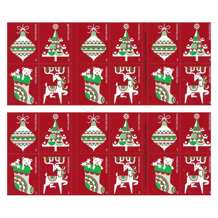 2020 Holiday Delights Christmas Forever First Class Postage Stamps