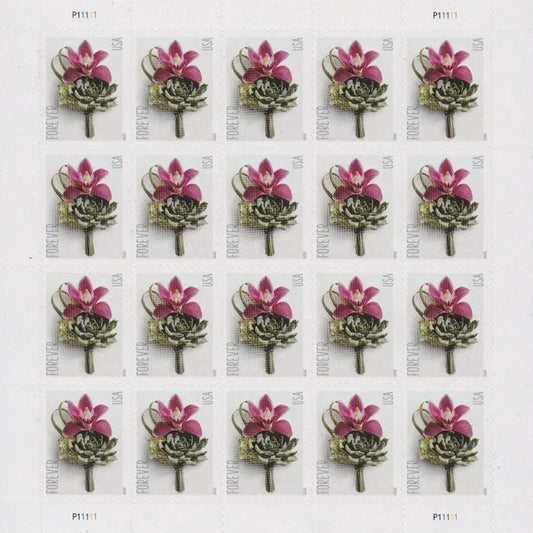2020 Contemporary Boutonniers Forever First Class Postage Stamps