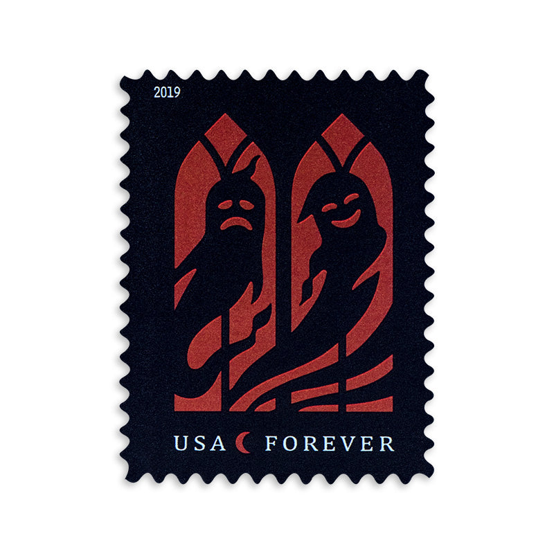 2019 Spooky Silhouettes Forever First Class Postage Stamps