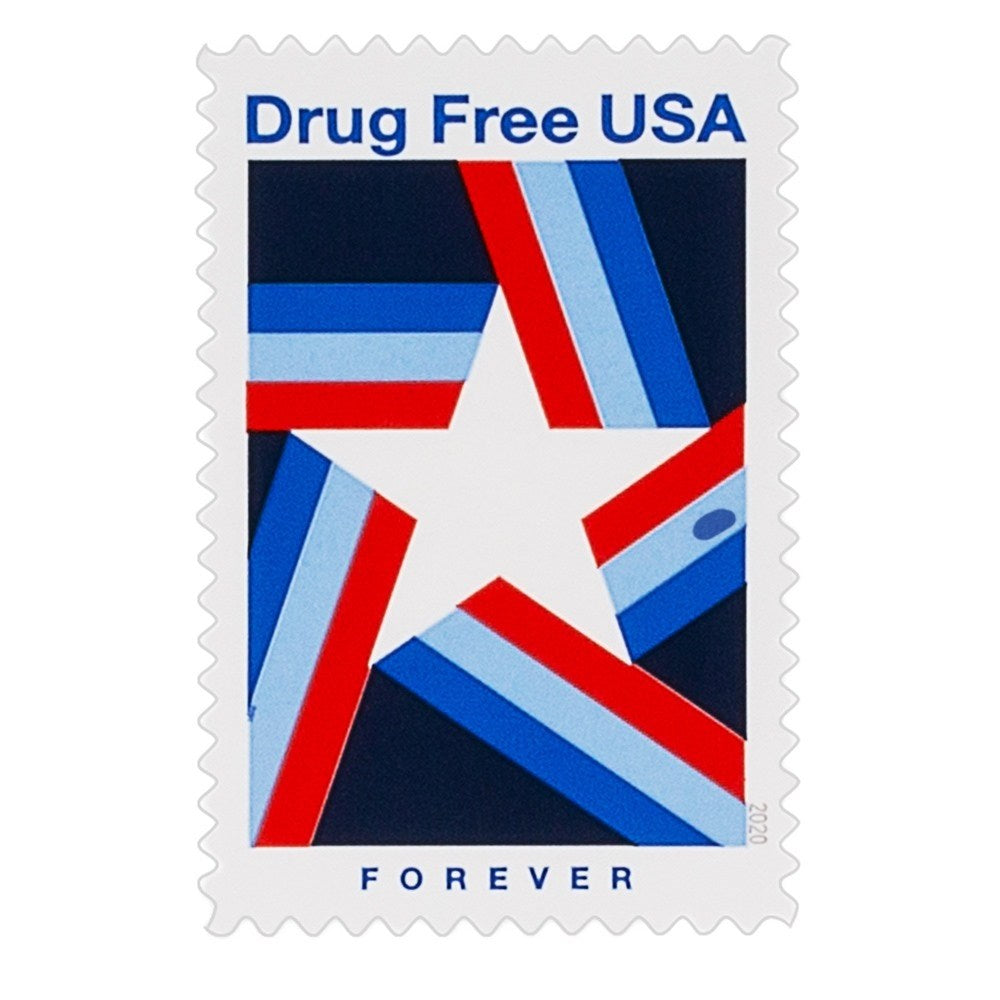 2019 Drug Free Forever First Class Postage Stamps