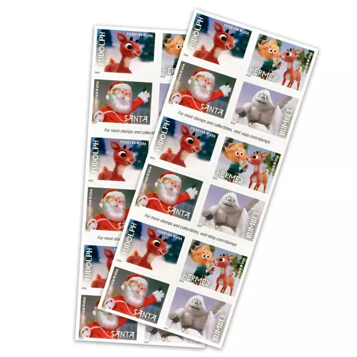 2014 Rudolph the Red-Nosed Reindeer Forever First Class Postage Stamps