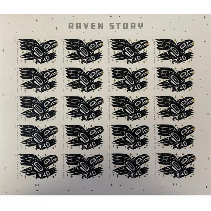 2021 Raven Story Forever First Class Postage Stamps