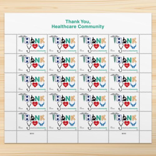 2024 Thank You, Healthcare Community Forever First Class Postage Stamps