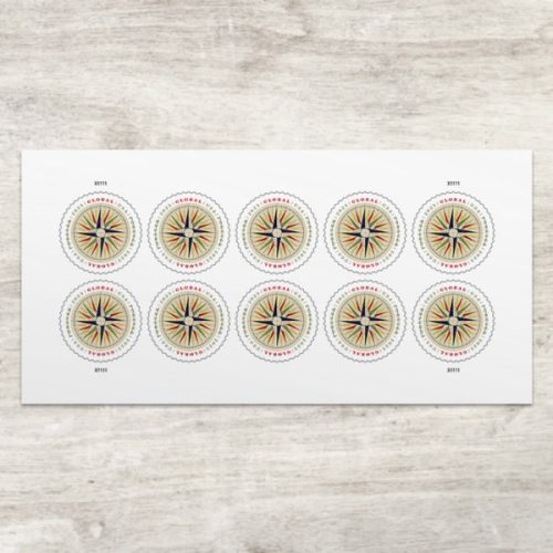 1794 Compass Rose International  Forever US Postage Stamps