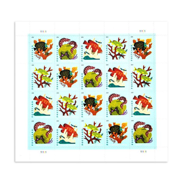 2019 Coral Reefs Forever Postcard Stamps (For Postcard Only)